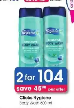 Clicks Clicks Hygiene Body Wash offer