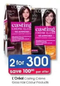 Clicks L'Oréal Casting Crème Gloss Hair Colour Products offer