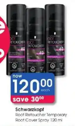Clicks Schwarzkopf Root Retoucher Temporary Root Cover Spray offer