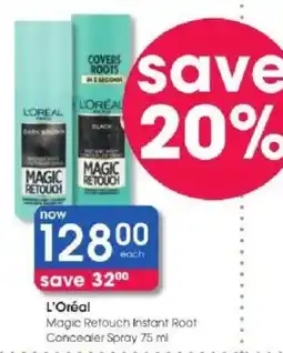 Clicks L'Oréal Magic Retouch Instant Root Concealer Spray offer