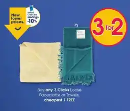Clicks Clicks Loose Facecloths or Towels offer