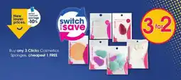 Clicks Clicks Cosmetics Sponges offer