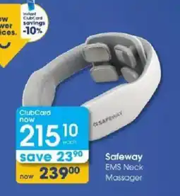 Clicks Safeway EMS Neck Massager offer