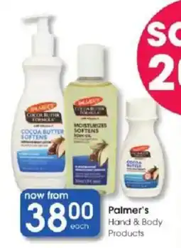 Clicks Palmer's Hand & Body Products offer