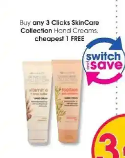 Clicks Clicks SkinCare Collection Hand Creams offer