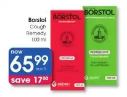 Clicks Borstol Cough Remedy offer