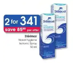 Clicks Sterimar Nasal Hygiene Isotonic Spray offer