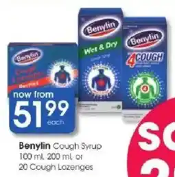 Clicks Benylin Cough Syrup offer