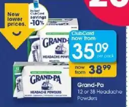 Clicks Grand-Pa Headache Powders offer