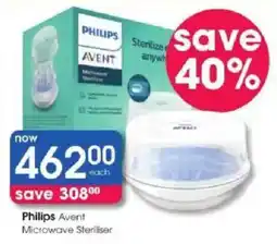 Clicks Philips Avent Microwave Steriliser offer