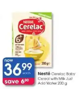 Clicks Nestlé Cerelac Baby Cereal with Milk Just Add Water offer
