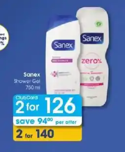 Clicks Sanex Shower Gel offer