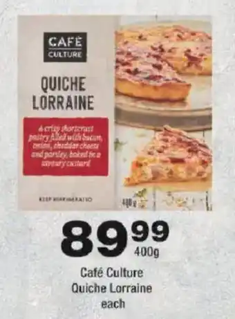 OK urban Café Culture Quiche Lorraine offer