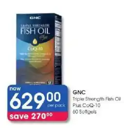 Clicks GNC Triple Strength Fish Oil Plus CoQ-10 offer