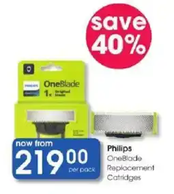 Clicks Philips OneBlade Replacement Cartridges offer