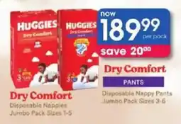 Clicks Huggies Dry Comfort Pants offer