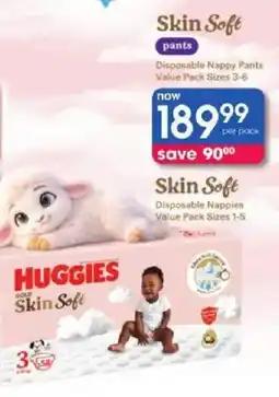 Clicks Huggies Gold Skin Soft Disposable Nappy Pants offer