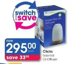 Clicks Clicks Essential Oil Diffuser offer