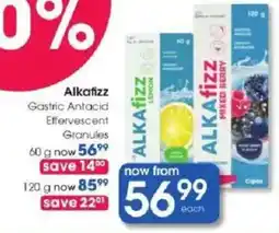 Clicks Alkafizz Gastric Antacid Effervescent Granules offer