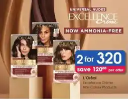 Clicks L'Oréal Excellence Crème Hair Colour Products offer