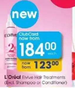 Clicks L'Oréal Elvive Hair Treatments offer
