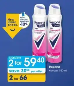 Clicks Rexona Aerosol offer