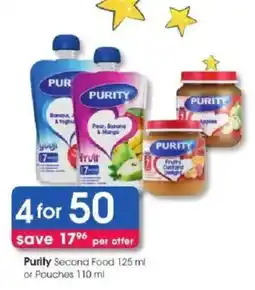 Clicks Purity Second Food offer