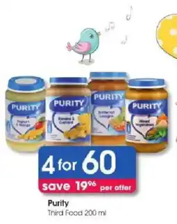 Clicks Purity Third Food offer
