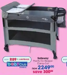 Clicks Safeway Pacify Co-Sleeper Camp Cot offer