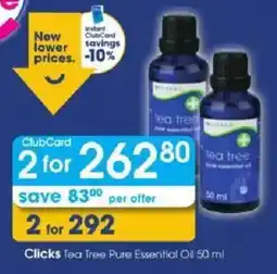 Clicks Clicks Tea Tree Pure Essential Oil offer