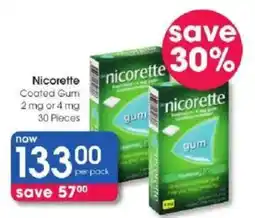 Clicks Nicorette Coated Gum offer