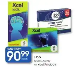 Clicks Tibb Stress-Away or Xcel Products offer
