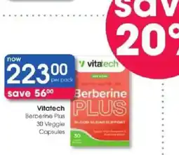Clicks Vitotech Berberine Plus offer