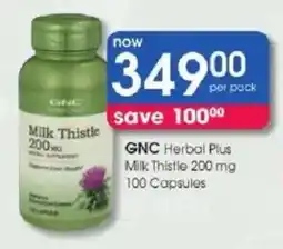 Clicks GNC Milk Thistle 200 mg offer