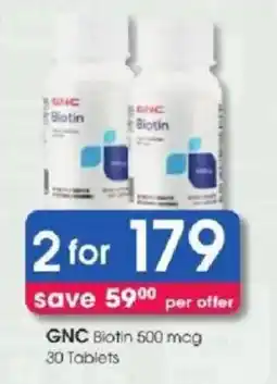 Clicks GNC Biotin offer