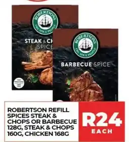 1UP Robertson Refill Spices Steak & Chops or Barbecue offer