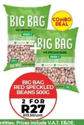 BIG BAG RED SPECKLED BEANS