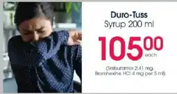 Clicks Duro-Tuss Syrup offer
