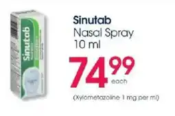 Clicks Sinutab Nasal Spray offer