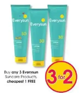 Clicks EverySun Suncare Products offer