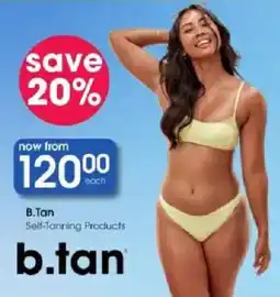 Clicks b.tan Self-Tanning Products offer