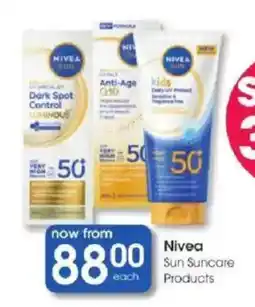 Clicks Nivea Sun Suncare Products offer