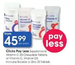 Clicks Clicks Pay Less Supplements offer