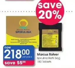 Clicks Marcus Rohrer Spirulina Refill Bag offer