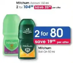 Clicks Mitchum Roll-On offer
