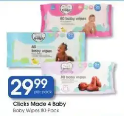 Clicks Clicks Made 4 Baby Baby Wipes offer