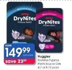Clicks Huggies DryNites Pyjama Pants offer