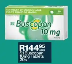 Alpha Pharm S1 Buscopan 10mg Tablets offer
