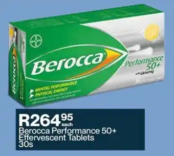 Berocca Performance 50+ Effervescent Tablets