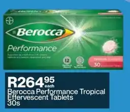 Alpha Pharm Berocca Performance Tropical Effervescent Tablets offer